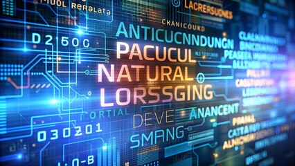 Obraz premium Digital Future: Code & Innovation - Tech Abstract HD