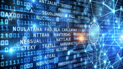 Digital Network: Data & Connections Background Stock Image