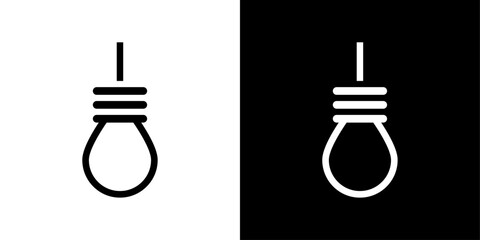 Obraz premium gallows icon Flat fill set collection