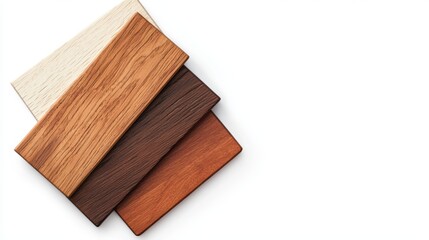 Warm wood color palette, natural and earthy tones, rustic swatch, isolated on white background