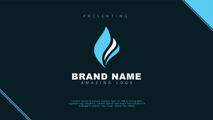 Torch fire logo design, Fire logo, blue fire logo design, Vector Logo design