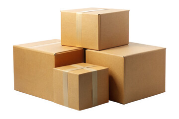 Fototapeta premium cardboard box isolated on a White background 