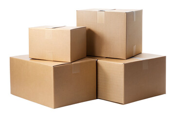 cardboard box isolated on a White background 