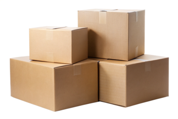 cardboard box isolated on a White background 