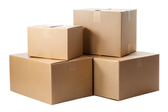 cardboard box isolated on a White background 