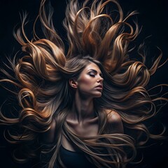 Fototapeta premium hairdresser, hair, barber, man, feminine, haircut, salon, client, comb, cut, highlight, care, scissors