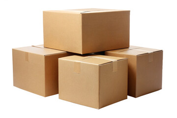 Fototapeta premium cardboard box isolated on a White background 