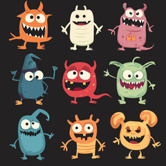 A set of fun Halloween inspired characters.