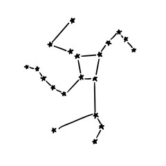 constellation of hercules illustration