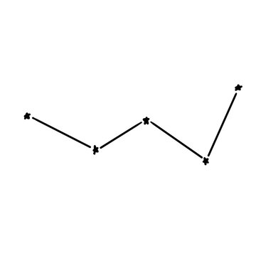 constellation of cassiopeia illustration