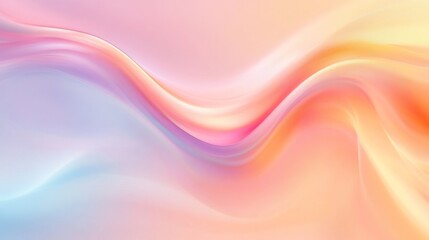 Fototapeta premium A smooth abstract background with soft pastel colors and gentle curves, creating a calming and elegant visual effect for design projects