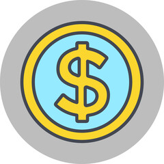 Dollar Symbol Vector Icon