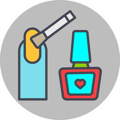 Nail Polish Vector Icon