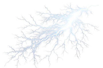 Obraz premium Easy to use real lightning isolated on transparent Background 