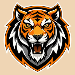 Obraz premium Tiger Logo Vector Art