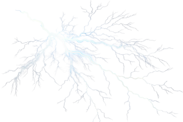Easy to use real lightning isolated on transparent Background 