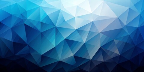 Obraz premium Abstract Blue Triangular Background, Low Poly, Geometric, Abstract Background
