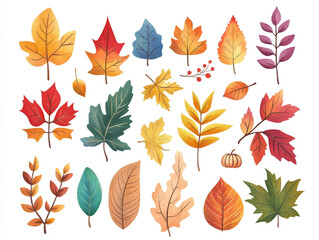 A Colorful Pattern Of Autumn Leaf's