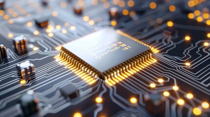 A hand is drawing on a circuit board