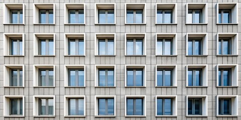 Modern Architecture - Gridded Facade with Multiple Windows, Architecture, Facade, Windows
