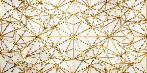 Golden Geometric Pattern, Abstract, Minimalism, Structure, Design, white, gold