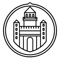 Naklejka premium UF Logo Vector Design