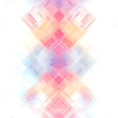 Captivating Geometric Abstractions in Harmonious Pastel Gradients on Minimalist White Background