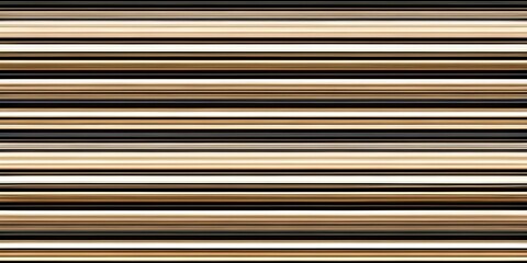 Obraz premium Abstract Horizontal Stripes in Black, Gold and Cream, Abstract, Stripes, Pattern