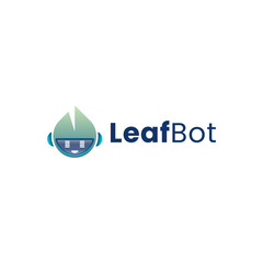 LeafBot Modern Logo Vector
