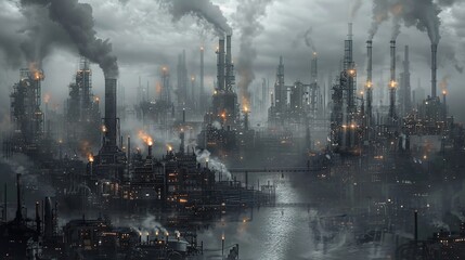 industrial cityscape