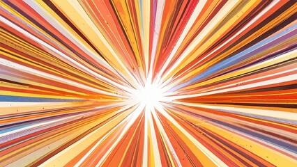 Obraz premium Speed lines backgrounds. Fast speed motion horizontal line manga effect, retro radial sun rays background. Comic magazine vector layouts. Dynamic movement for superhero fight, burst