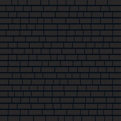 Dark brick wall background. Minimal brick wall design element for a banner, wallpapper, background