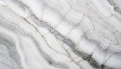 Obraz premium White Marble Texture with Gray Veins