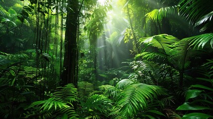 Fototapeta premium Natural forest wallpaper