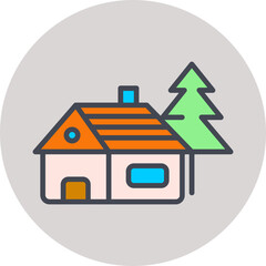 Cabin Vector Icon