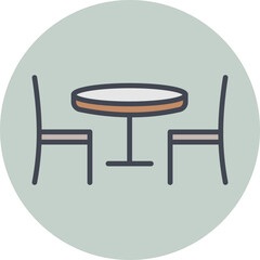 Dining Table I Vector Icon