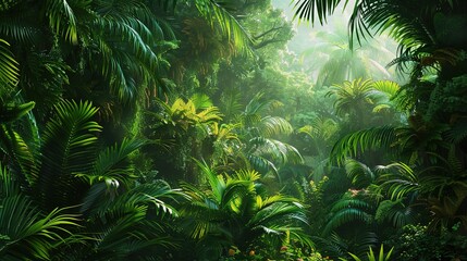 Fototapeta premium Natural forest wallpaper