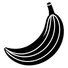 Banana Silhouette Black Vector