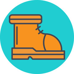 Ski Boots Vector Icon