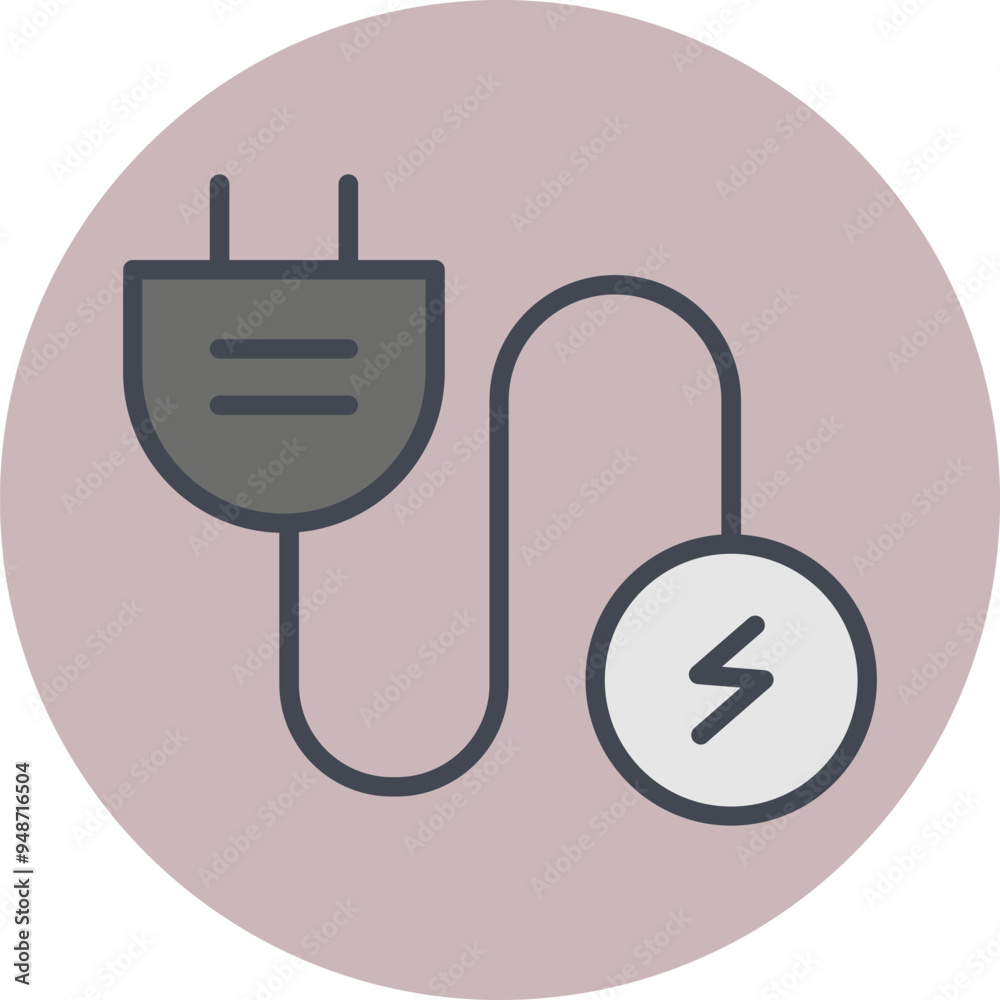 Canvas Prints electric current vector icon