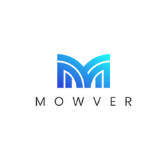 Letter M Mowver Logo Vector