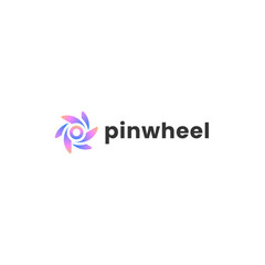 Pinwheel Modern Logo Vector