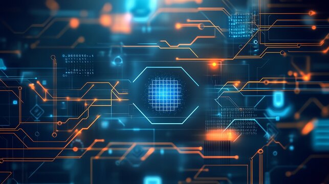 Digital advancements intertwine in a hyperconnected world. Internet connectivity and software innovation converge to shape the future of technology. 