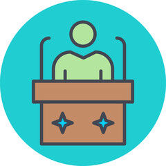 Fototapeta premium Candidate Vector Icon