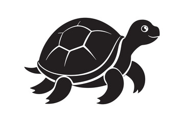 Turtle silhouette vector illustration