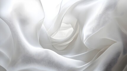 Obraz premium Luminous Kaleidoscopic Abstract Forms Suspended in Dreamlike Spatial Realm on White Background