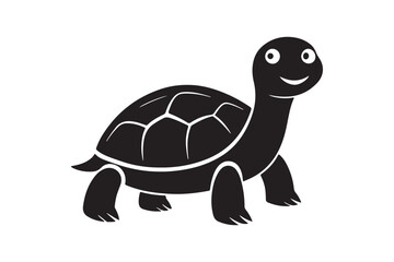 Turtle silhouette vector illustration