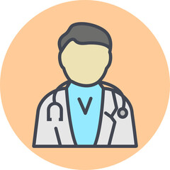 Male Doctor Vector Icon