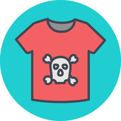 Pirate Shirt Vector Icon