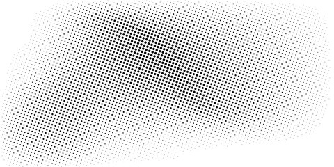Dotted gradient halftone background. Horizontal seamless dots pattern in pop art style. Abstract modern stylish